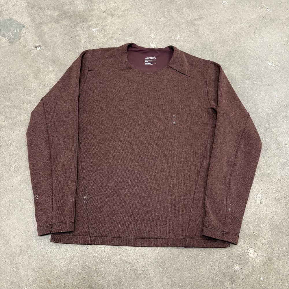 Arc'teryx Covert Pullover Sweater Outdoor Fleece Mens Small Burgundy